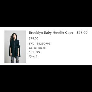 Free people hooded cape